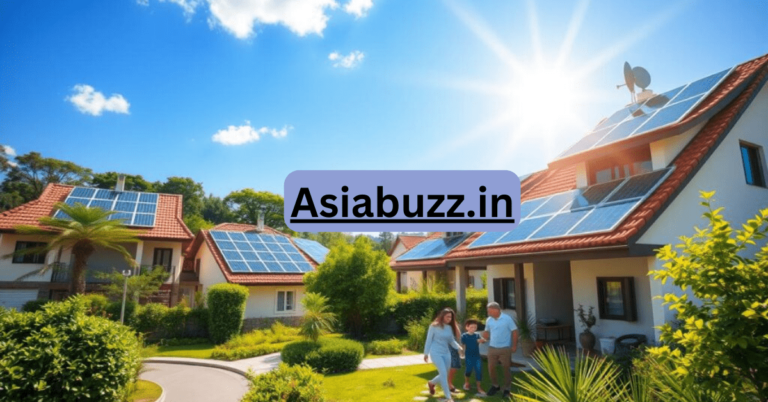 Rooftop solar installations in India under the PM Surya Ghar initiative, emphasizing the shift towards sustainable energy solutions.